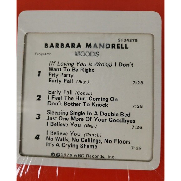 Vintage 1978 Barbara Mandrell MOODS 8-Track Cartridge Tape - Picture 11 of 11